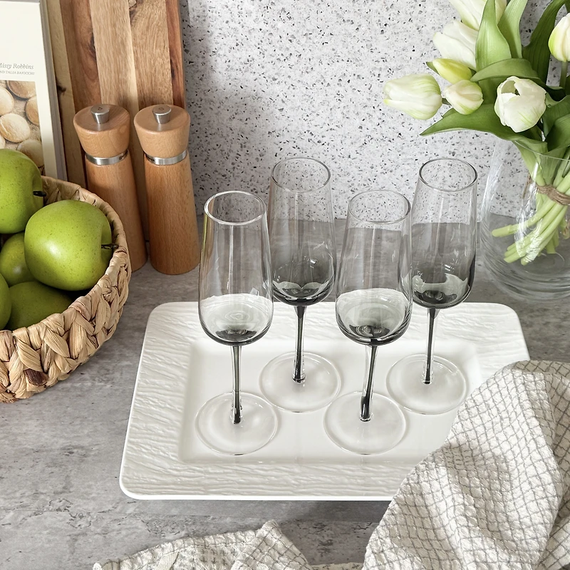 Brillant Gem Onyx Flutes, ensemble de 4 - 200 ml