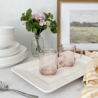 Versailles Mugs, Set of 6 - 260ml, Pink