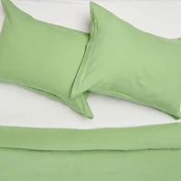 Luxury Solid Flannel Duvet Cover Set