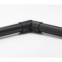 Linea Bay Window Rod - Black
