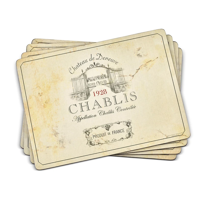 Set of 4 Vin De France Placemats by Pimpernel