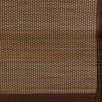 Brise-bise transparent à anneaux en bambou