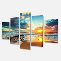 Beautiful Cloudscape over the Sea Canvas Art Print