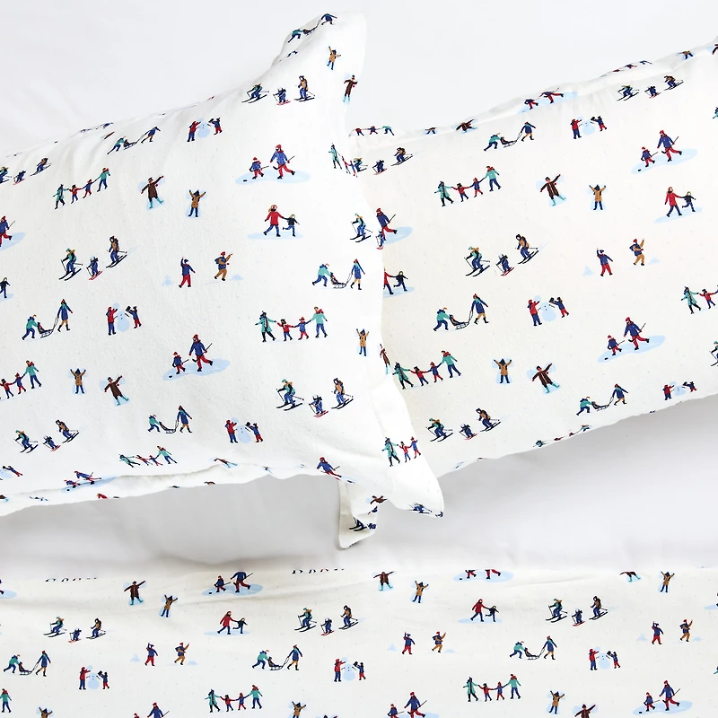 « Winter Fun » Ensemble housse de couette en flanelle