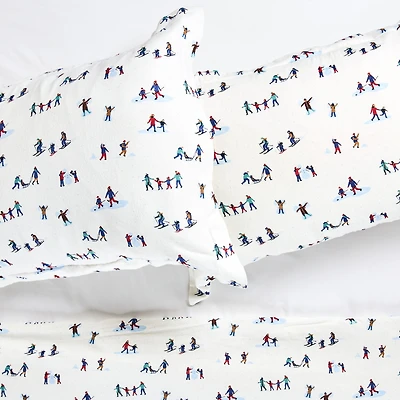 « Winter Fun » Ensemble housse de couette en flanelle