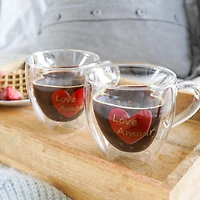 Set of 2 Love Amour Coffee Cups
