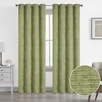 Honeycomb Jacquard Grommet Curtain
