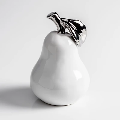 Orchard Ceramic Pear in White