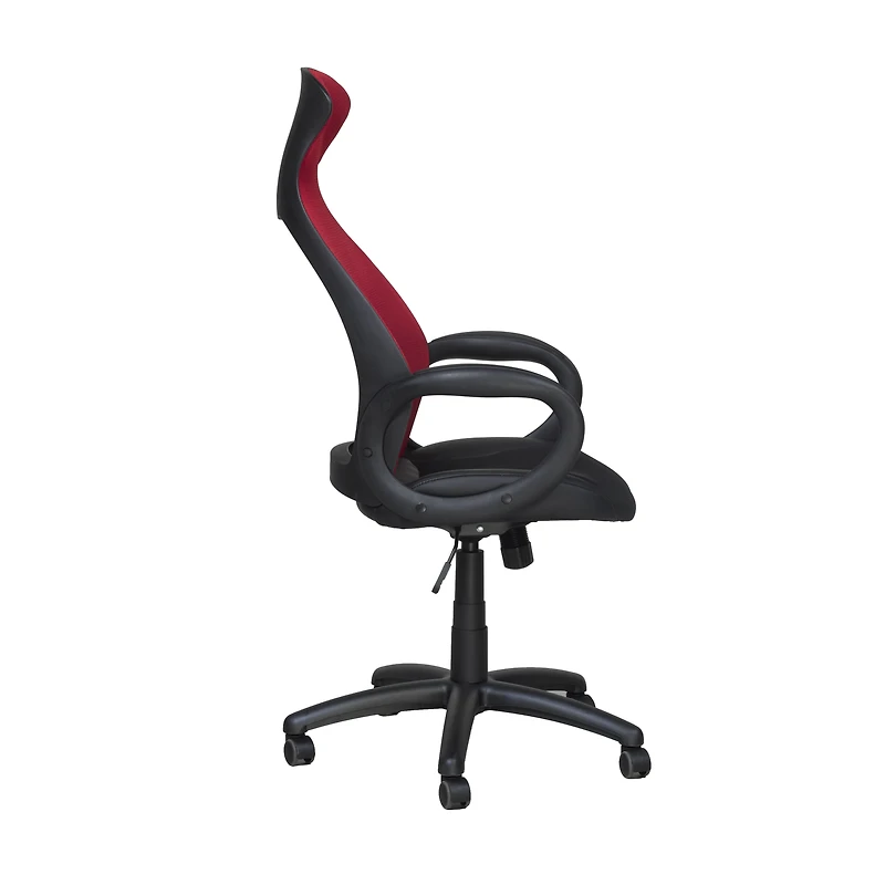 Milan Office Chair - Black/Red