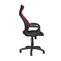 Milan Office Chair - Black/Red