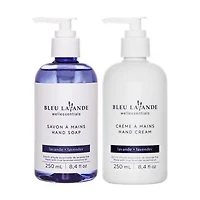 Bleu Lavande Duo savon et crème à main