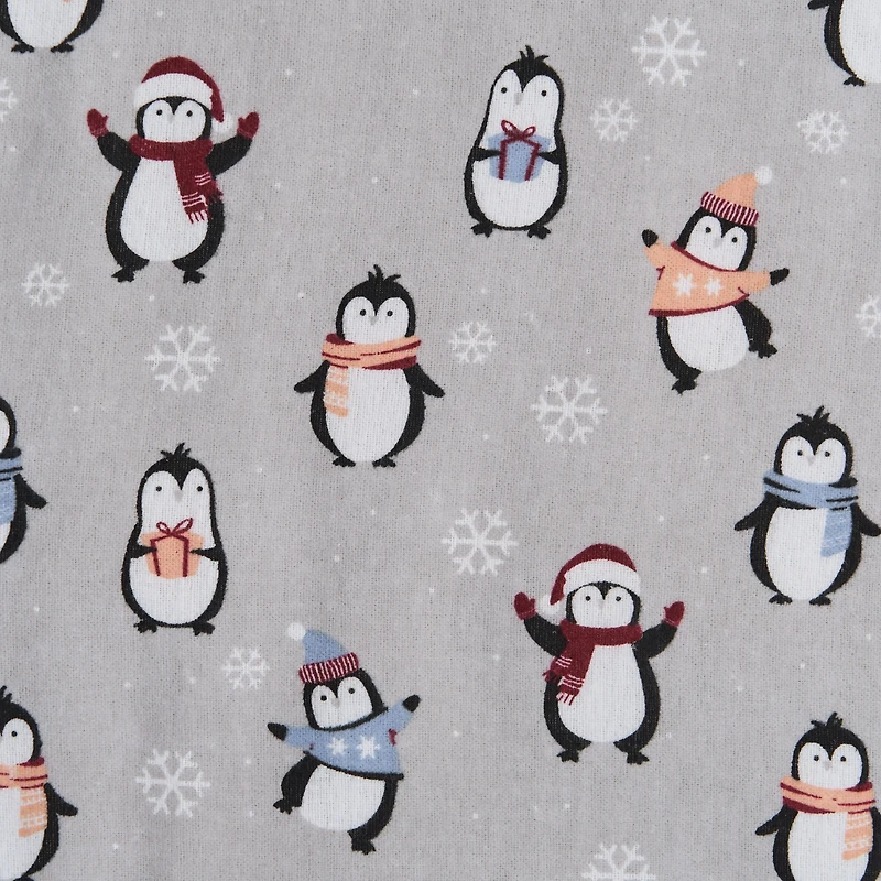 Penguins Flannel Sheet Set