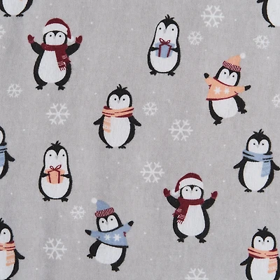 Penguins Flannel Sheet Set