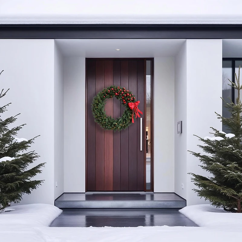 Greyson Pre-Lit Christmas Wreath - 32"