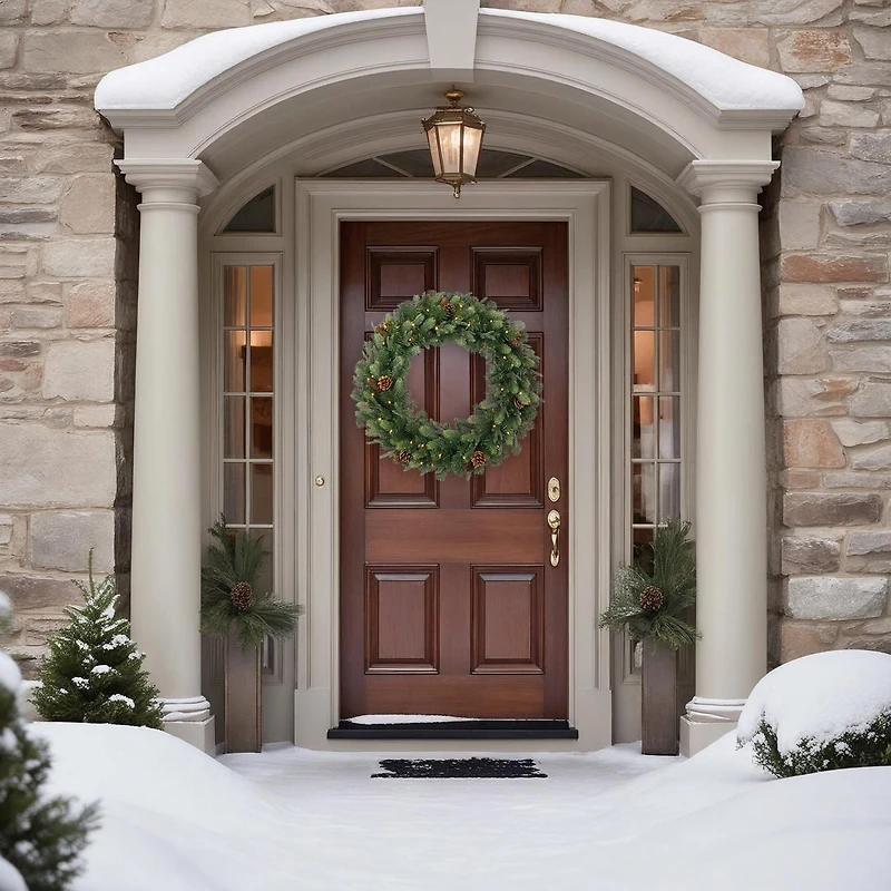 Douglas Pre-Lit Christmas Wreath - 32"