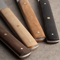 Hazaki Steak Knives, Set of 4 - Mixed Wood