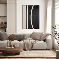 Dérive au‑delà II, toile peinte à la main