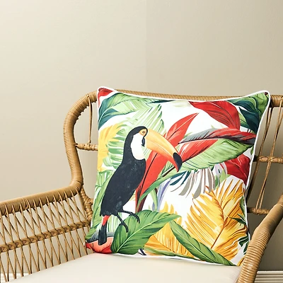 Garden Tropics Toucan Cushion