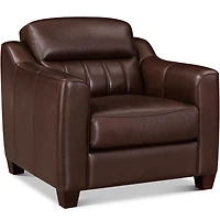 Uptown Leather Chair - Chestnut