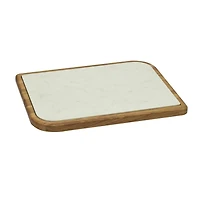 Planche à fromage en chêne avec insert en marbre Cheese Place - 37 cm