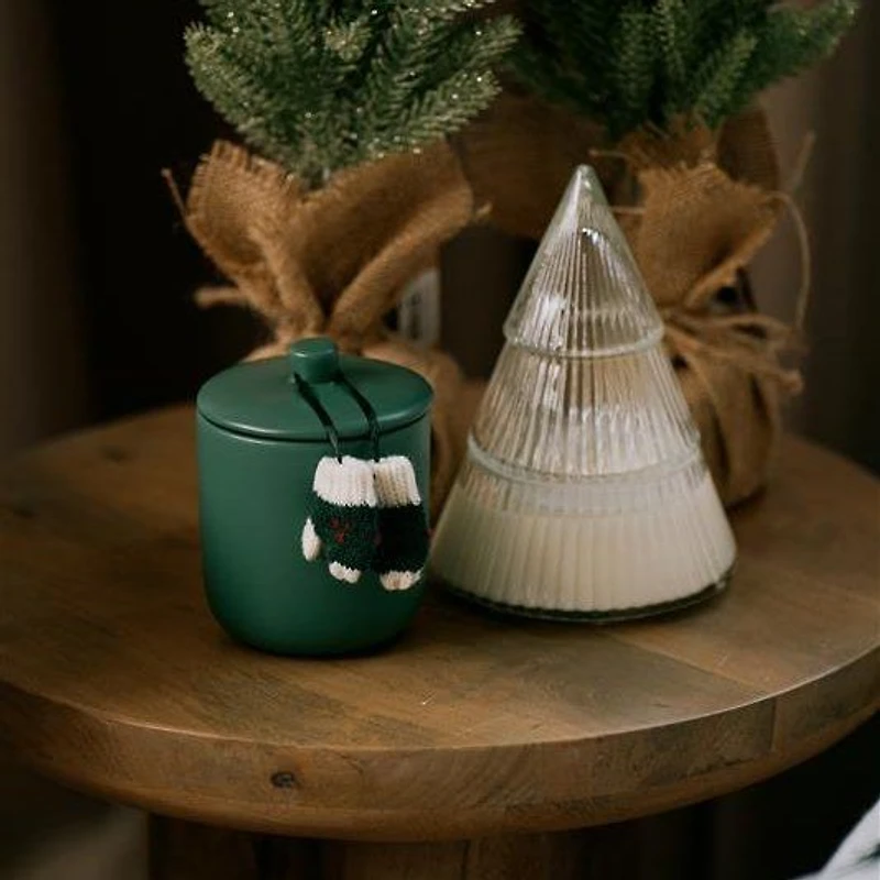 Glass Christmas Candle Tree