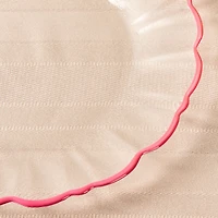 Elegance Pink Rim Dinner Plate - 27.5cm