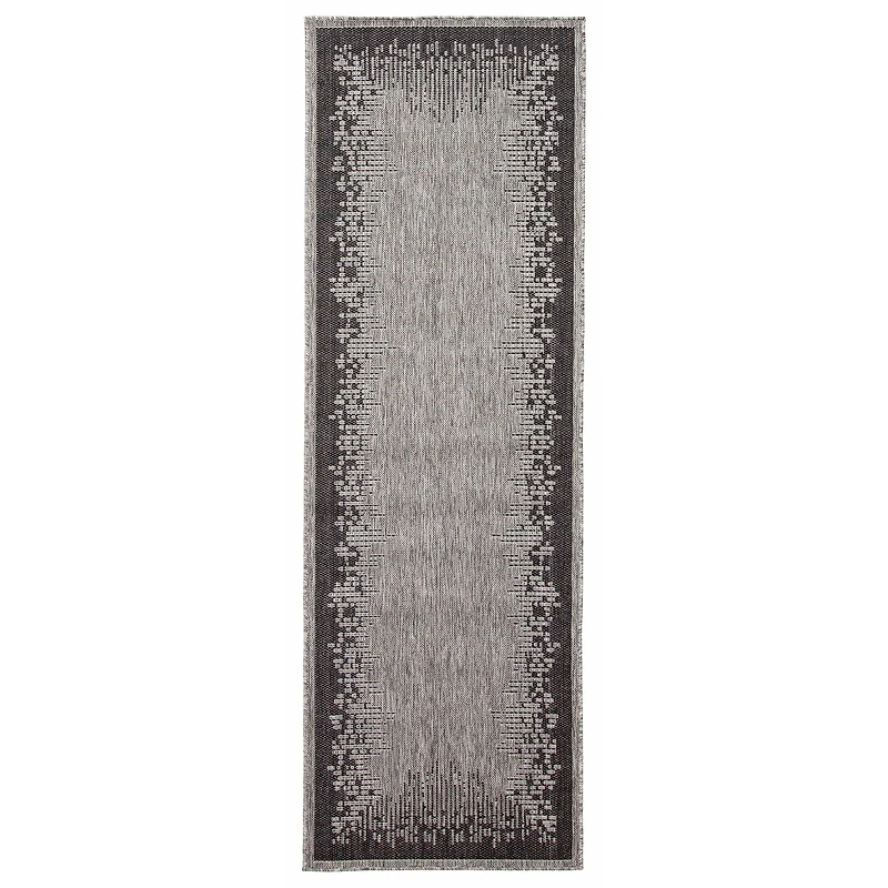 Edge Contemporary Grey Area Rug