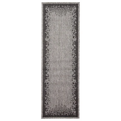 Edge Contemporary Grey Area Rug