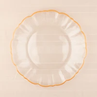 Elegance Orange Rim Dinner Plate - 27.5cm