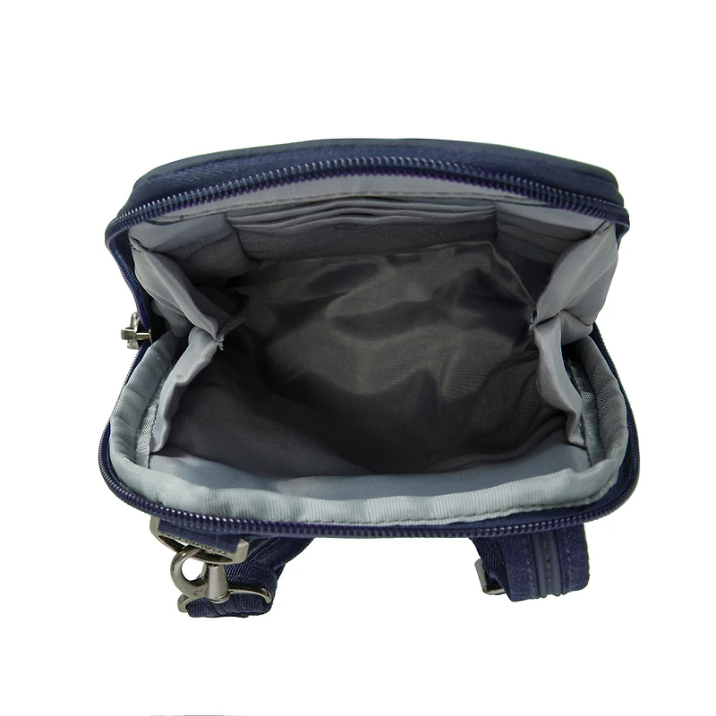 Travelon Anti-Theft Metro Stadium Mini Crossbody - Navy Heather