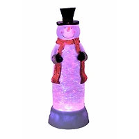 Boule à neige bonhomme de neige blanc