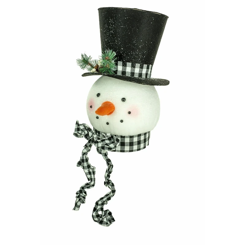 Fleece Snowman Head Tree Topper