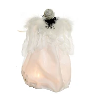 Ivory Cloth African 10-Light Angel Tree Topper