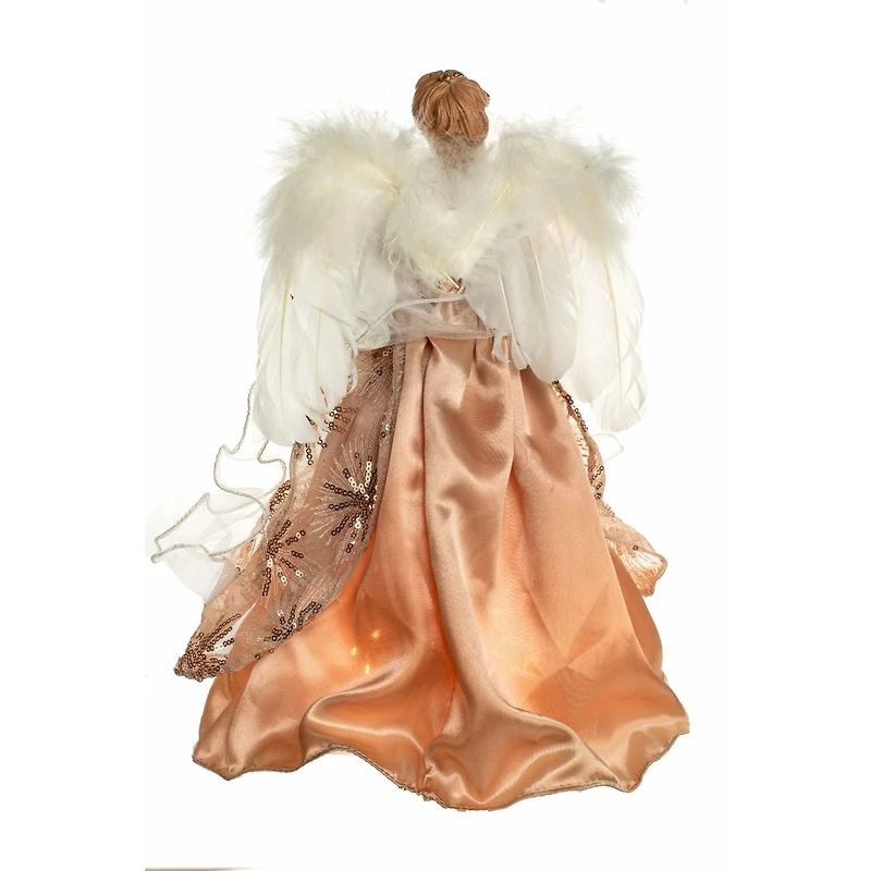 Coral 10-Light Angel Tree Topper