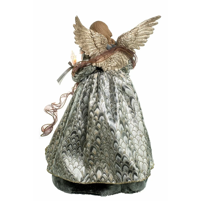 Cloth Modern 10-Light Angel Tree Topper