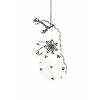 Hanging Clear Snowman Ornament with Toque, Pack of 6