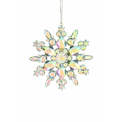 Hanging Iridescent Star Ornament, Pack of 6