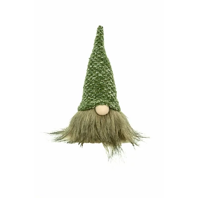 Green and Brown Cloth Tiny Gnome, Pack of 6