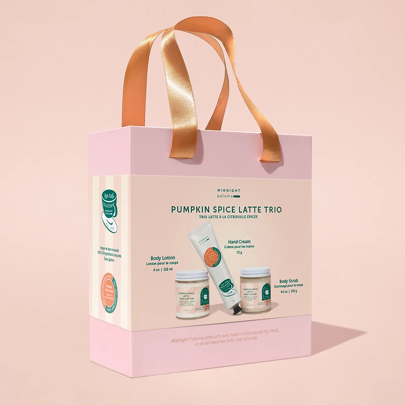 Midnight Paloma Trio Spa - Latte à la citrouille épicée