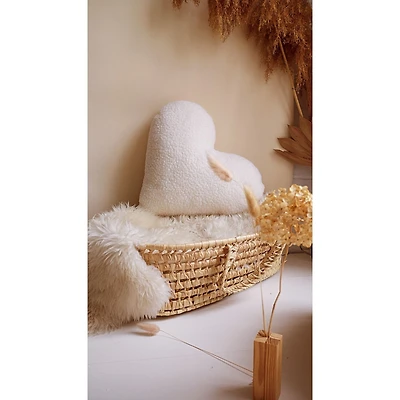 Heart Pillow - Ivory