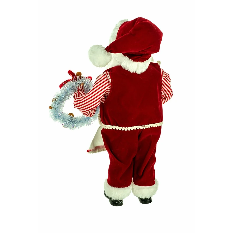 Red and White Cloth Baking  Figurine Plate of Sweets