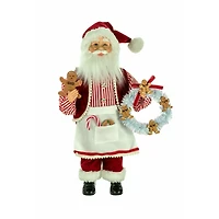 Red and White Cloth Baking  Figurine Plate of Sweets