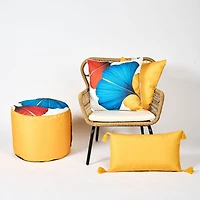 Abstract Ambiance Outdoor/Indoor Pouf