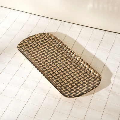 Braid Large Platter - Gold 