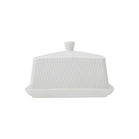 Diamond Round Butter Dish by Maxwell & Williams