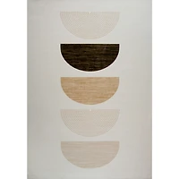 Solis Tapis d’intérieur moderne à formes géométriques pour enfant - Crème