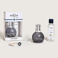 Maison Berger Disco Grey Lamp Set with Fragrance - Pure White Tea