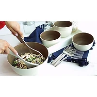Ensemble de 4 bols « Bamboo Walnut »