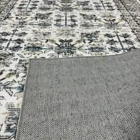 Tapis Brio Lavable - Gris et blanc