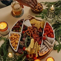 JS GOURMET Acacia Wood Serving Platter Set 